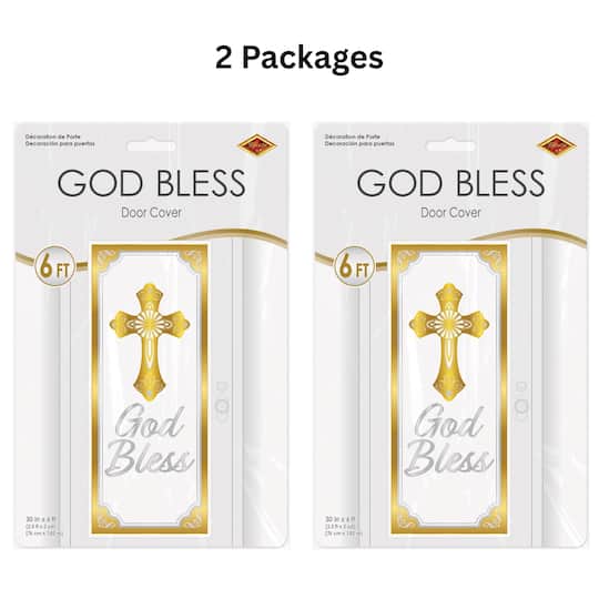 Beistle 6ft. God Bless Door Covers, 2ct.